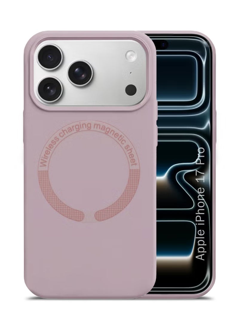 جراب ماج سيف من السيليكون لهاتف أبل آيفون 17 برو، غطاء خلفي ناعم هجين للغاية متوافق مع ماج سيف، حماية للكاميرا، جراب ممتص للصدمات لهاتف أبل آيفون 17 برو - Image 1